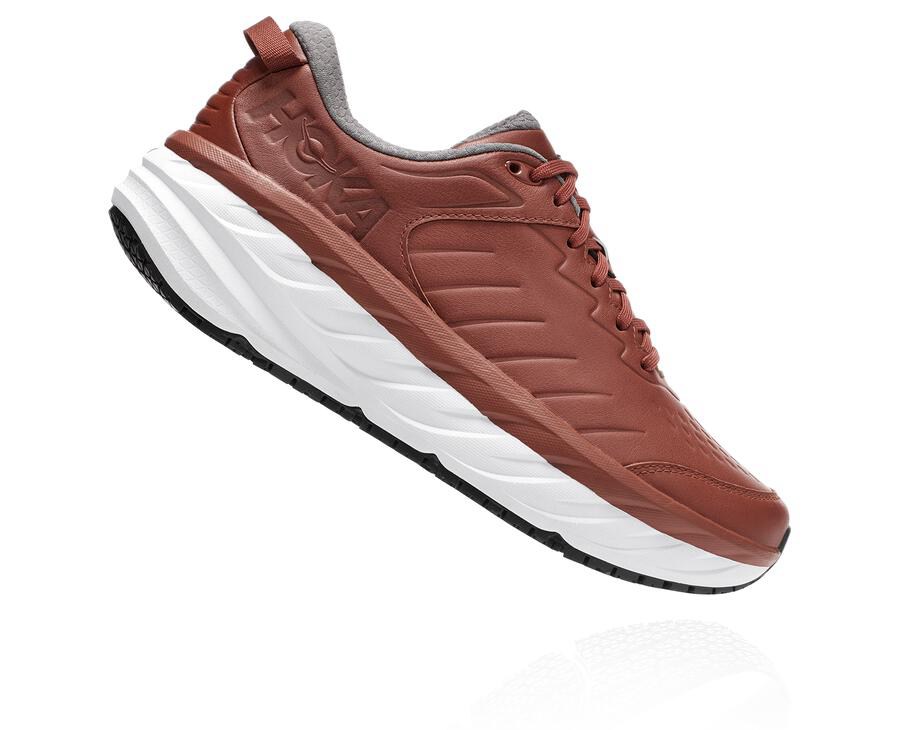 Hoka One One Koşu Ayakkabısı Erkek Kahverengi - Bondi Sr - TJ5697810